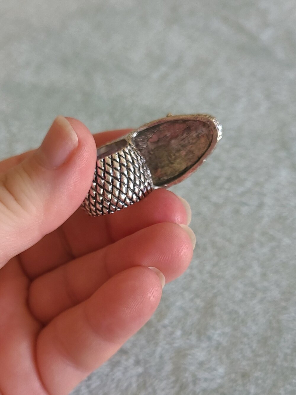 Silver Snake-Shaped Reptile Ring Accessory - Picture 2 of 11